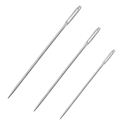 Big Eye Sewing Needles Set Stainless Steel Stitching Tools (3pcs a bottle)