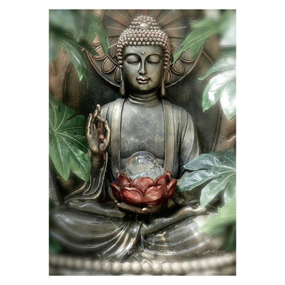 Buddha Statue - 11CT Stamped Cross Stitch 40*56CM