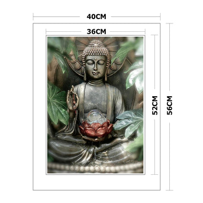 Buddha Statue - 11CT Stamped Cross Stitch 40*56CM