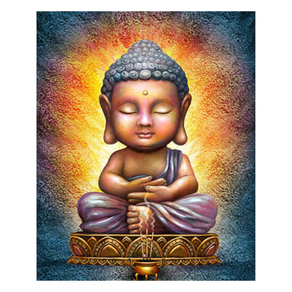 Buddha Statue - 11CT Stamped Cross Stitch 40*50CM