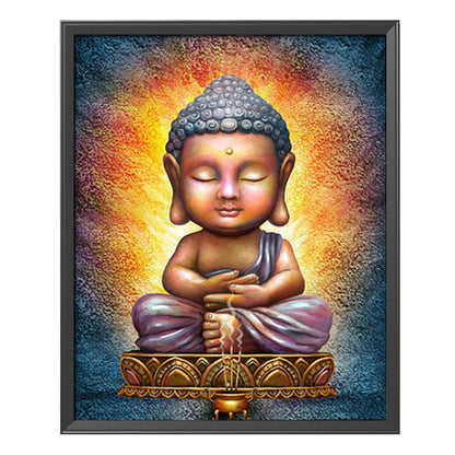 Buddha Statue - 11CT Stamped Cross Stitch 40*50CM