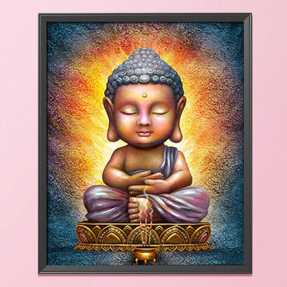 Buddha Statue - 11CT Stamped Cross Stitch 40*50CM