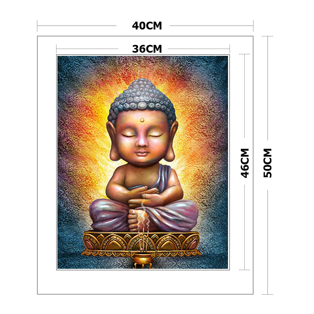 Buddha Statue - 11CT Stamped Cross Stitch 40*50CM