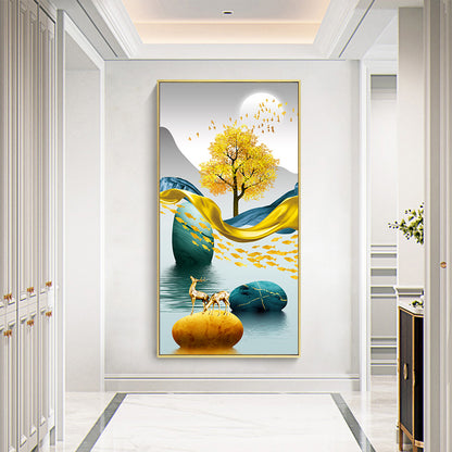 Deer - Full Round Drill Diamond Painting 45*85CM