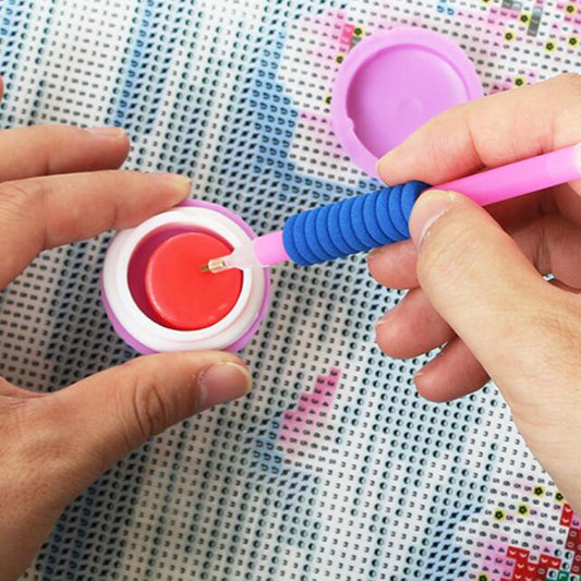 Glue Clay Tool Diamond Painting Accessories DIY Crafts Point Drill Clay Box