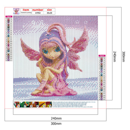 Fairy - Full Round Drill Diamond Painting 30*30CM