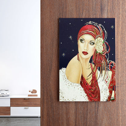 Lady - Full Round Drill Diamond Painting 30*40CM