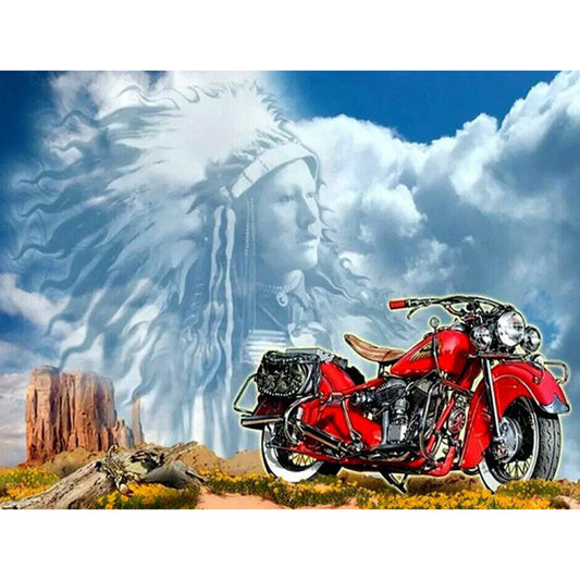 Motorcycle - Full Round Drill Diamond Painting 40*30CM