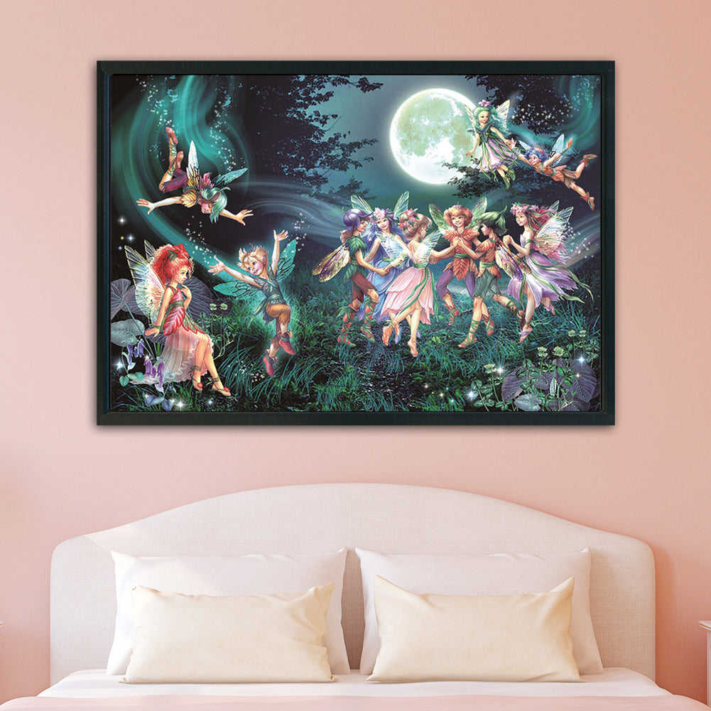 Fairy - 11CT Stamped Cross Stitch 80*58CM