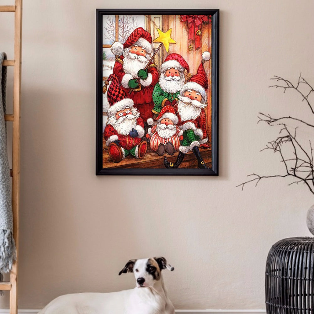 Santa Claus - Full Round Drill Diamond Painting 30*40CM