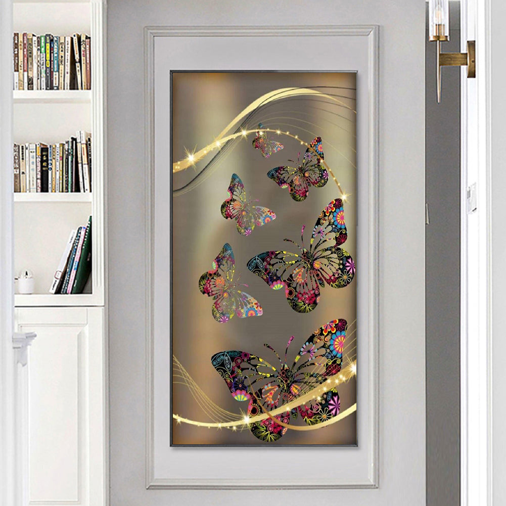 Butterfly - Full Round Drill Diamond Painting 30*60CM