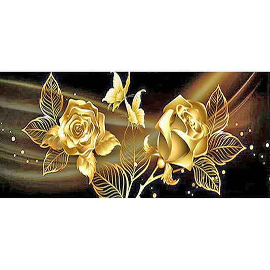 Rose - Full Round Drill Diamond Painting 80*40CM