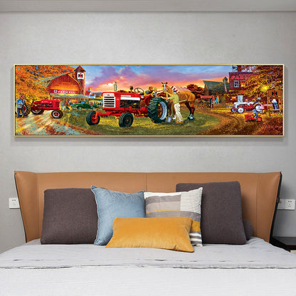 Farm Tractor - Full Round Drill Diamond Painting 90*30CM