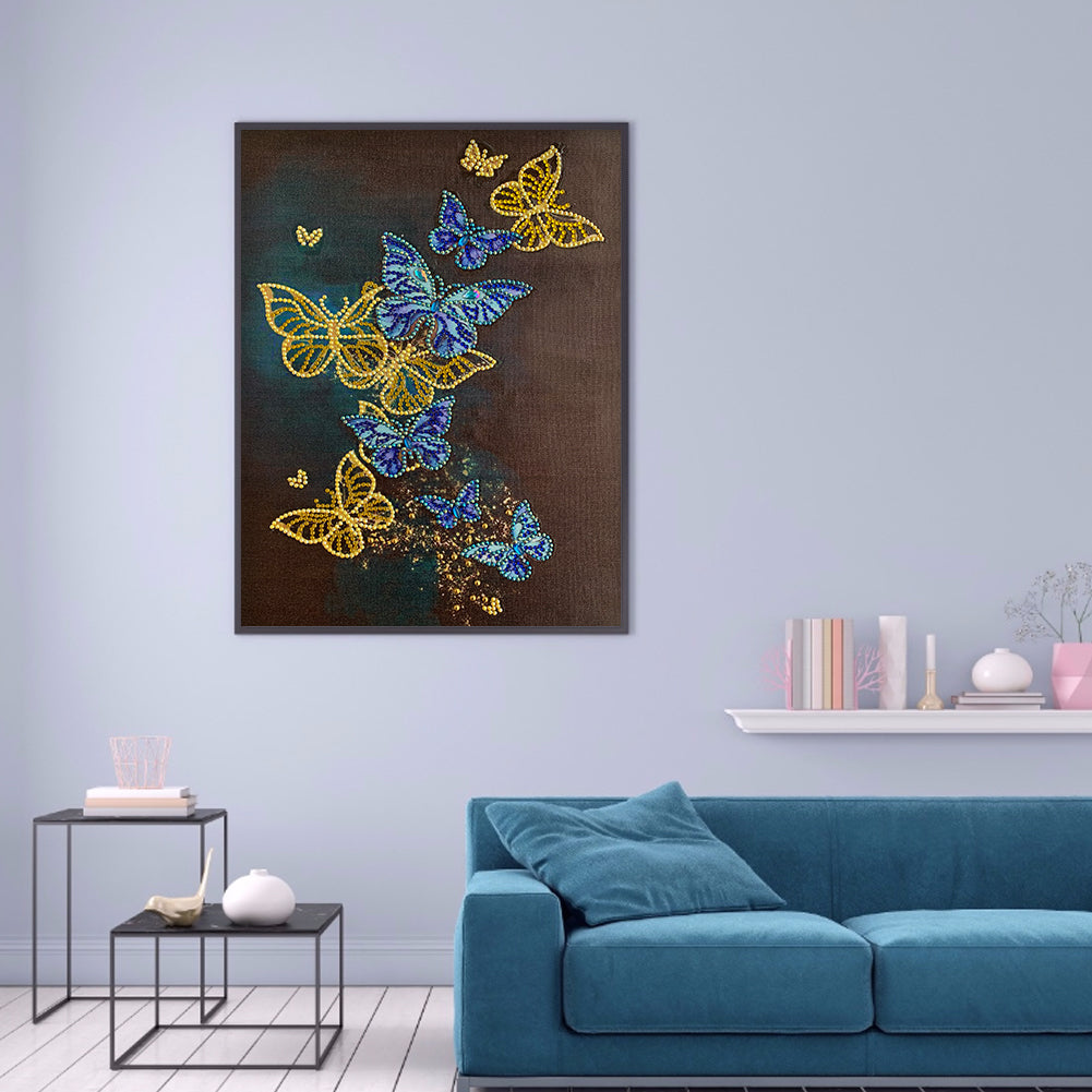 Butterfly - Special Shaped Drill Diamond Painting 30*40CM