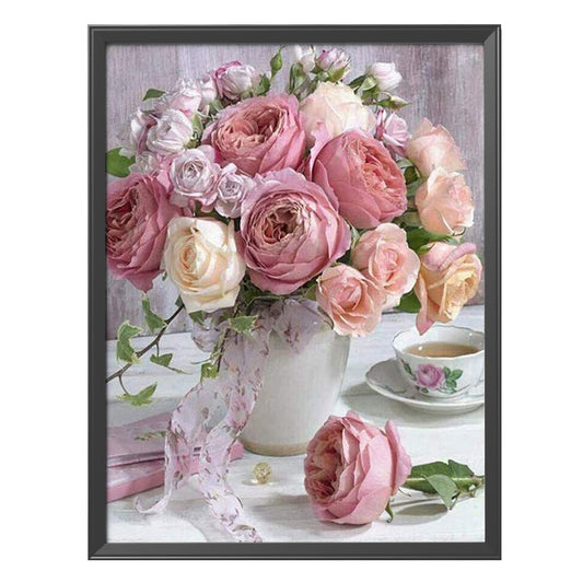 Flowers - 11CT Stamped Cross Stitch 30*40CM