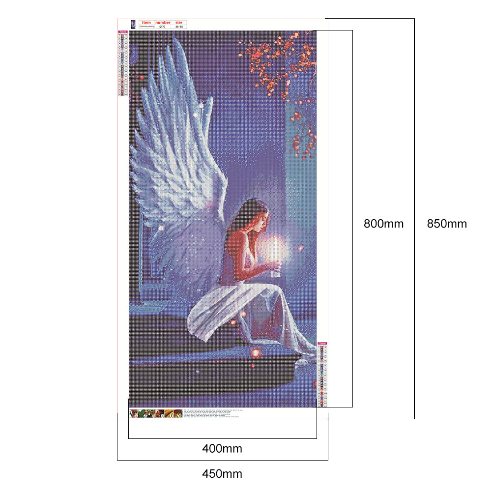 Angel - Full Round Drill Diamond Painting 45*85CM