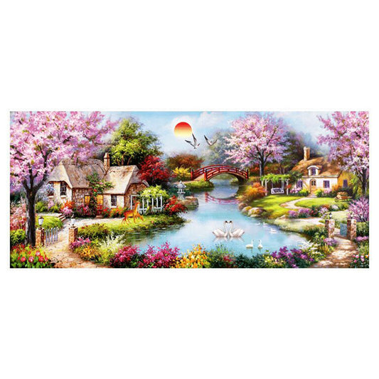 Garden - 11CT Stamped Cross Stitch 100*43CM