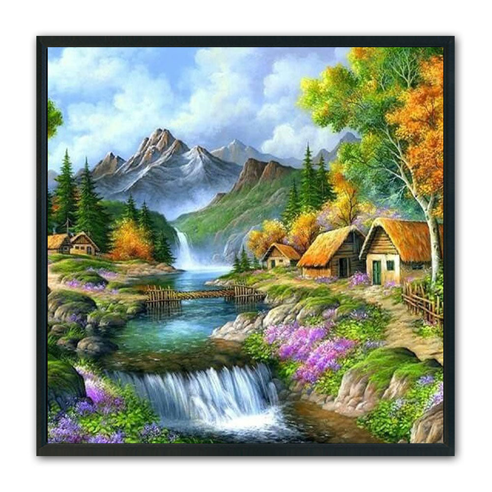 View Countryside - 11CT Stamped Cross Stitch 50*50CM