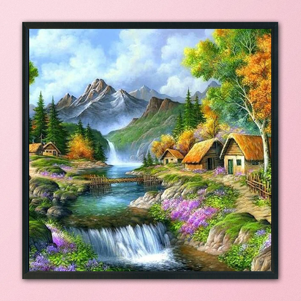 View Countryside - 11CT Stamped Cross Stitch 50*50CM