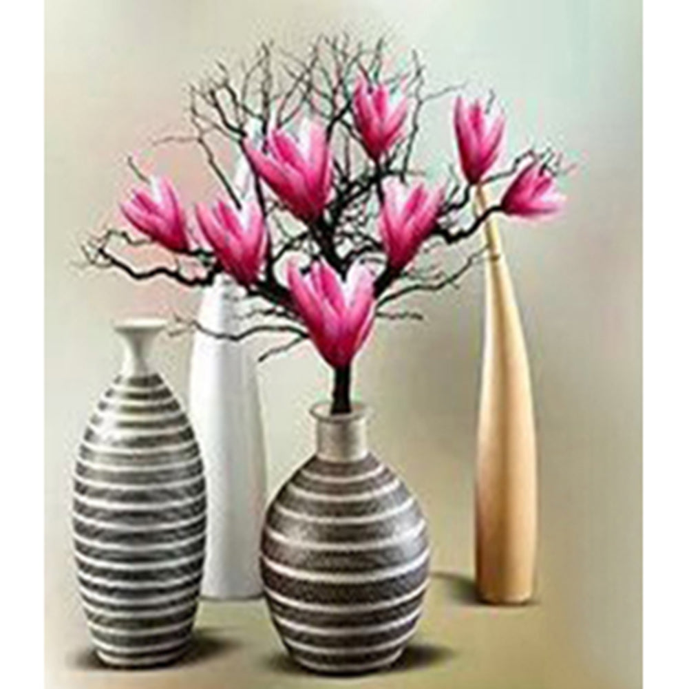 Flower Vase - Full Round Drill Diamond Painting 30*40CM