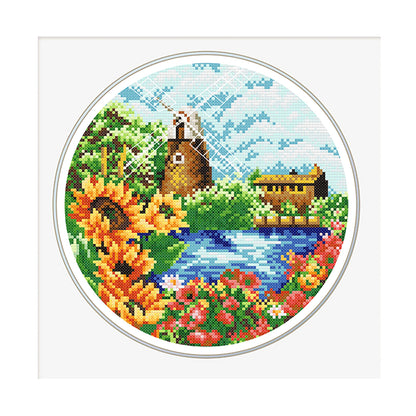 Summer Scenery - 11CT Stamped Cross Stitch 35*35CM