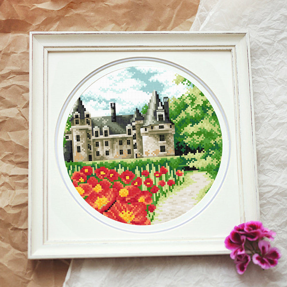 Flower Garden - 11CT Stamped Cross Stitch 35*35CM