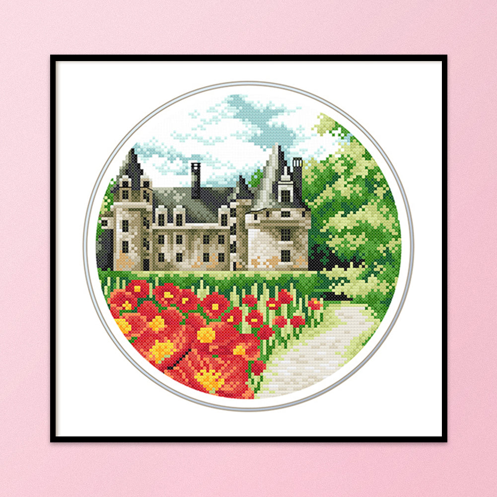 Flower Garden - 11CT Stamped Cross Stitch 35*35CM