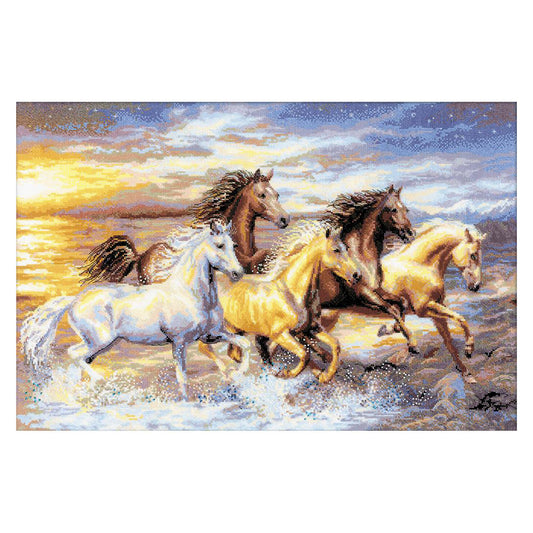 Horse - 11CT Stamped Cross Stitch 60*45CM