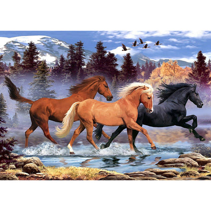 Running Horse - Full Round Drill Diamond Painting 40*30CM