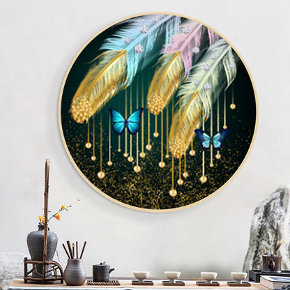 Butterfly Feather - Full Round Drill Diamond Painting 50*50CM