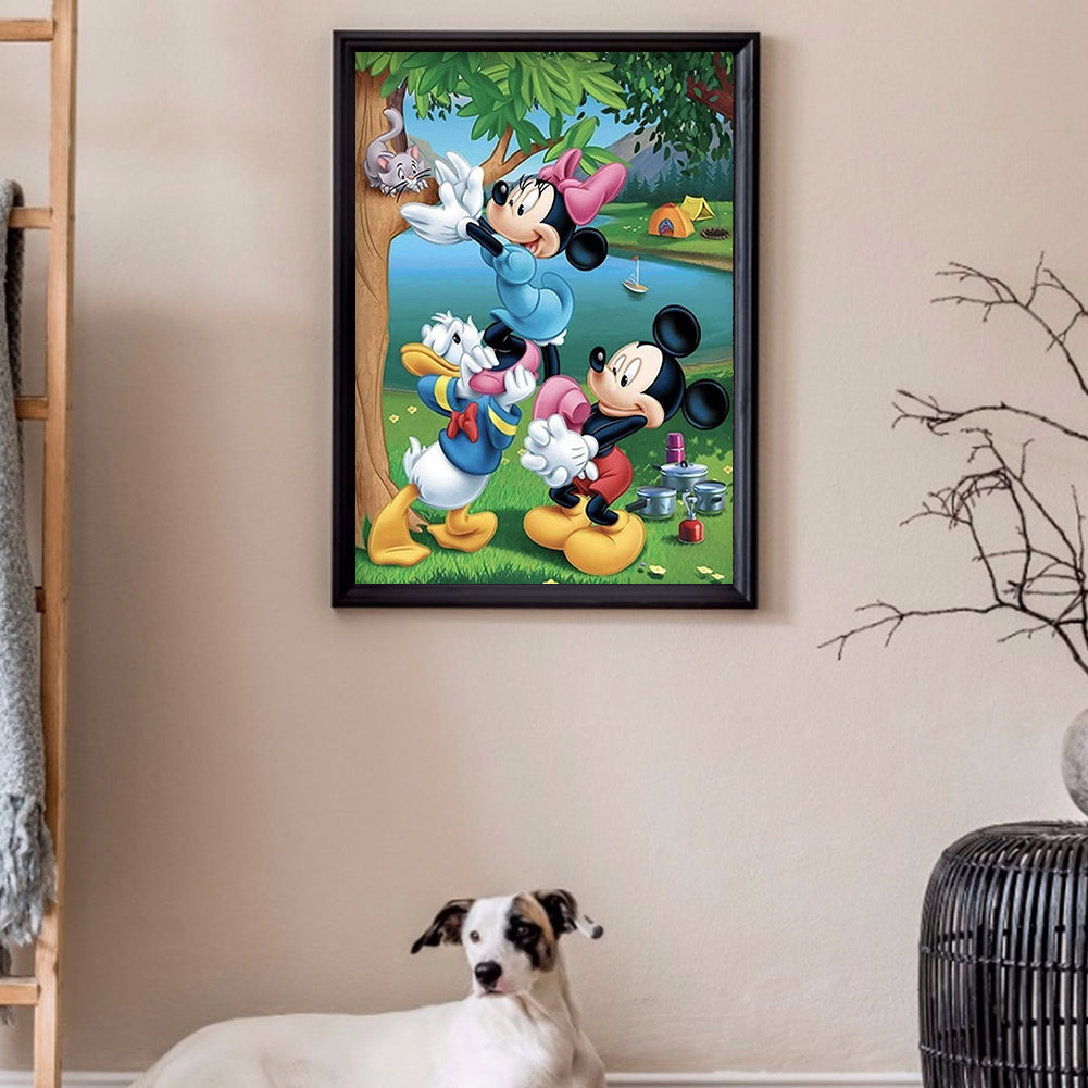 Mouse Cartoon - Full Round Drill Diamond Painting 30*40CM