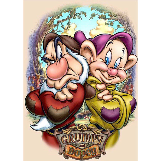 Cartoon Dwarf - Full Round Drill Diamond Painting 30*40CM