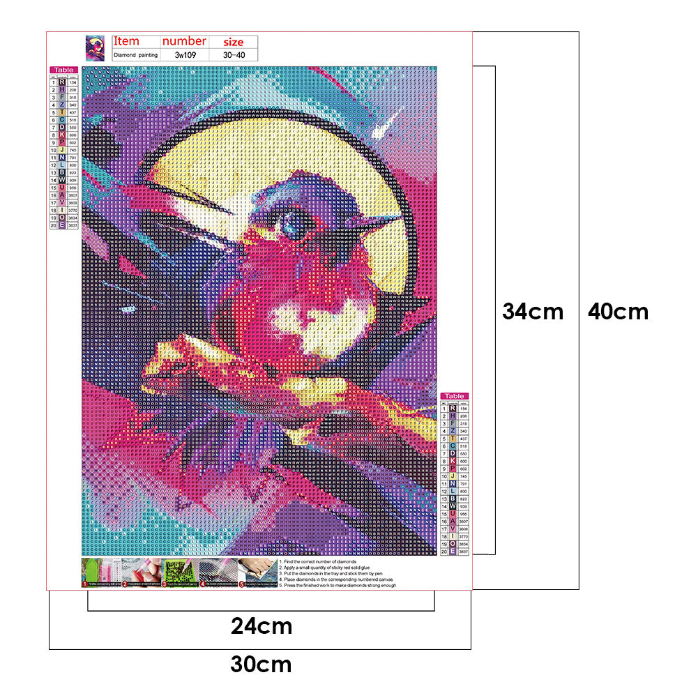 Bird Animals - Full Round Drill Diamond Painting 30*40CM