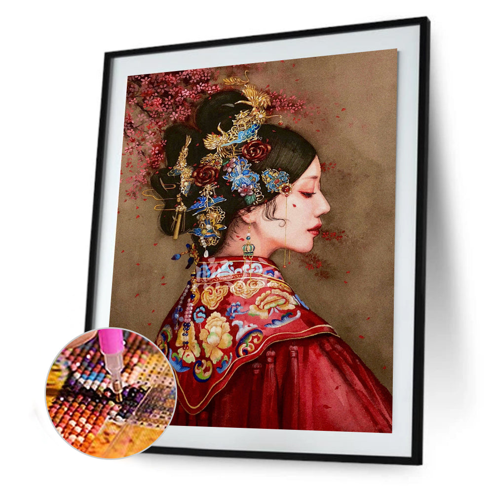 Bride - Full Round Drill Diamond Painting 30*40CM