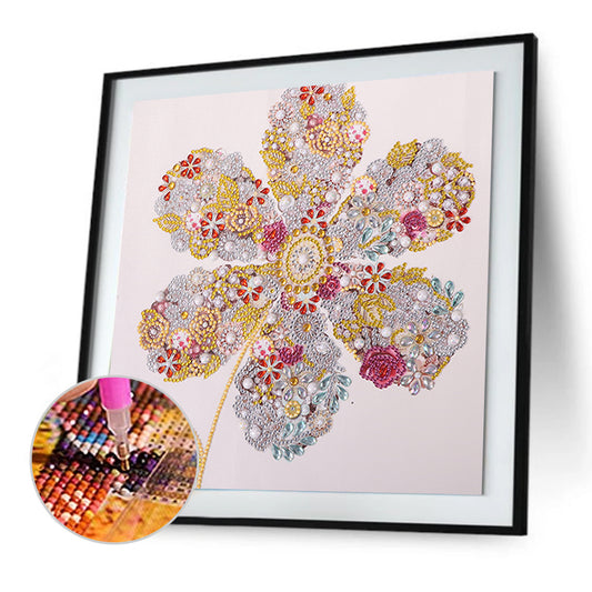 Flowers - Special Shaped Drill Diamond Paintng 35*35CM