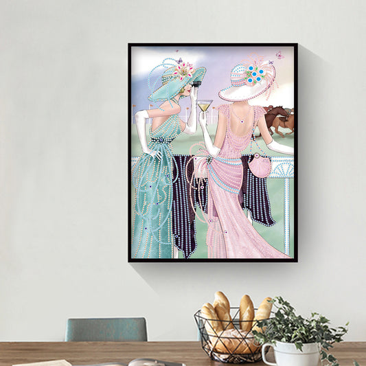 Lady - Special Shaped Drill Diamond Paintng 30*40CM