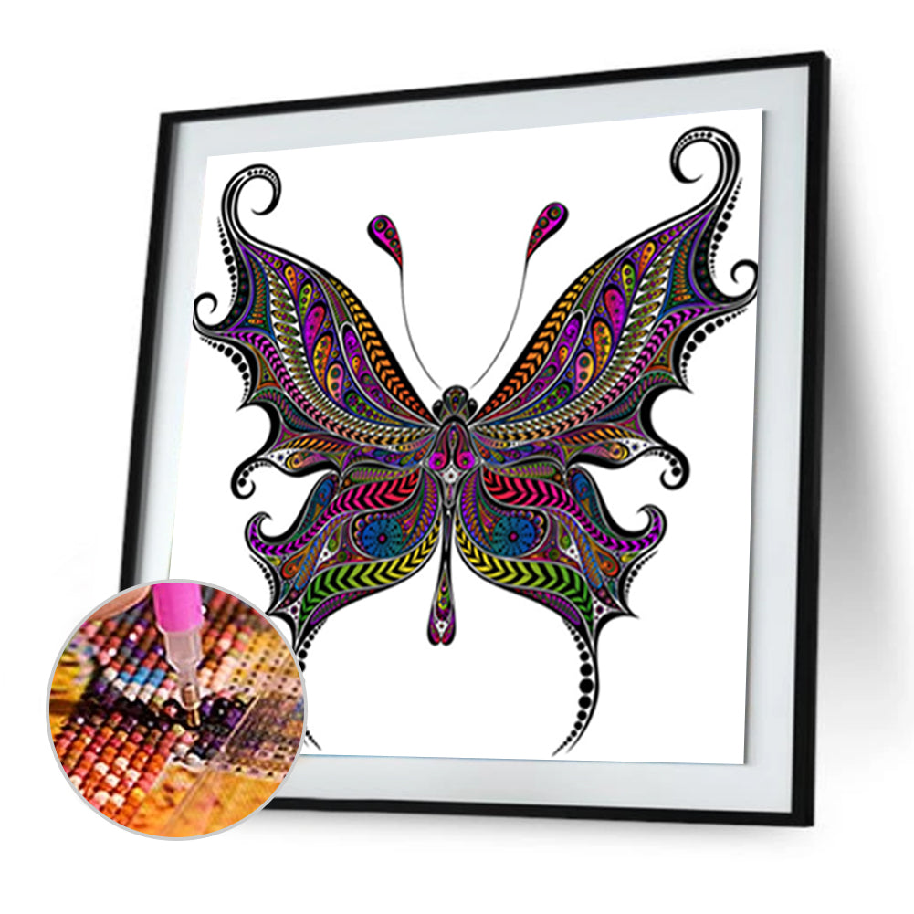 Butterfly - Full Round Drill Diamond Painting 30*30CM