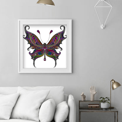 Butterfly - Full Round Drill Diamond Painting 30*30CM