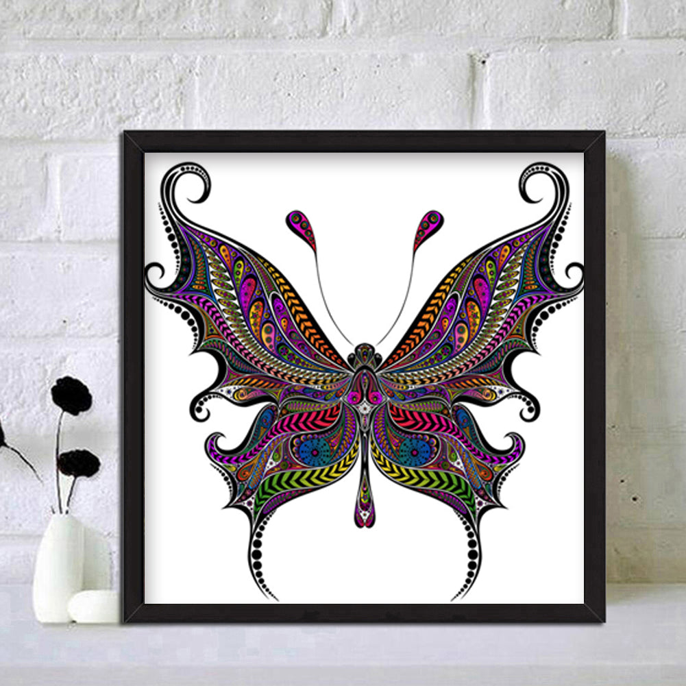 Butterfly - Full Round Drill Diamond Painting 30*30CM