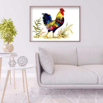 Chicken Animal - Full Round Drill Diamond Painting 40*30CM