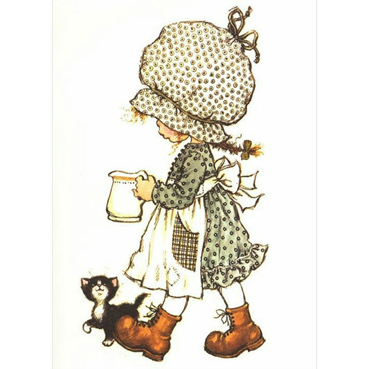 Little Girl - Full Round Drill Diamond Painting 30*40CM