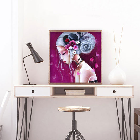 Geisha Girl - Full Round Drill Diamond Painting 30*30CM