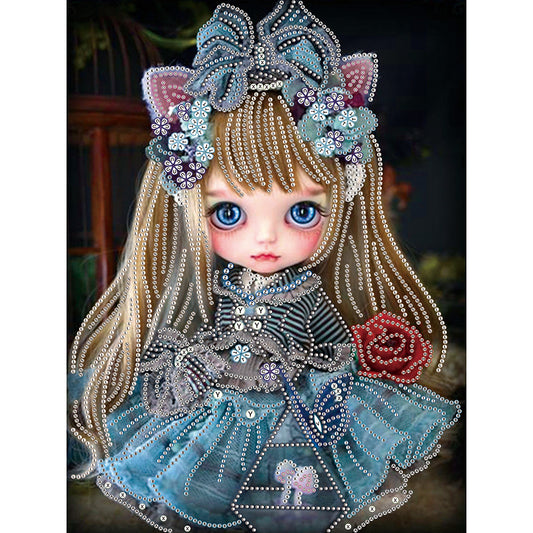 Doll - Special Shaped Drill Diamond Paintng 30*40CM