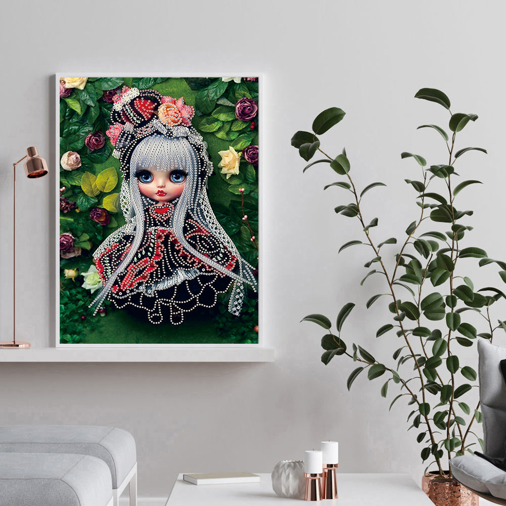 Cartoon Doll - Special Shaped Drill Diamond Paintng 30*40CM