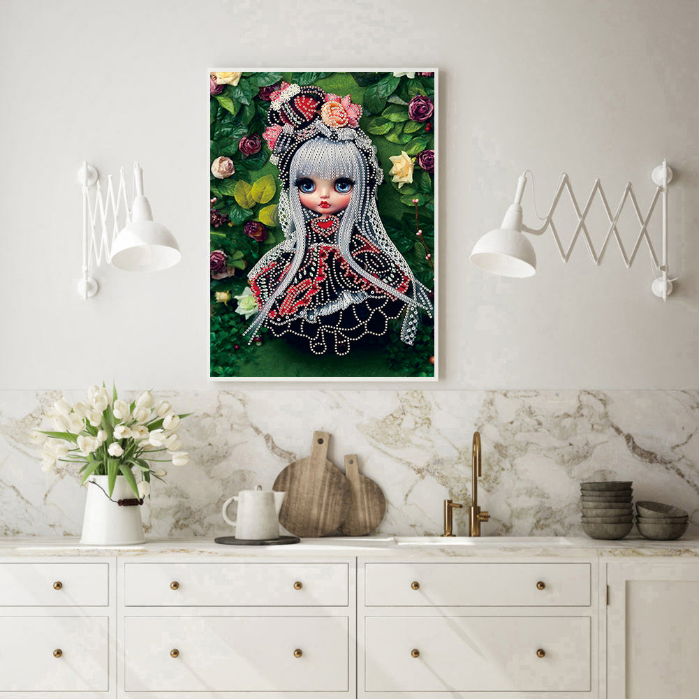 Cartoon Doll - Special Shaped Drill Diamond Paintng 30*40CM