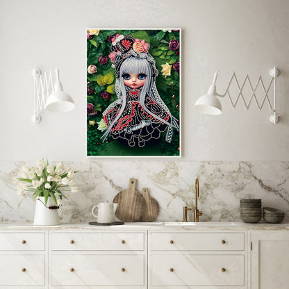 Cartoon Doll - Special Shaped Drill Diamond Paintng 30*40CM