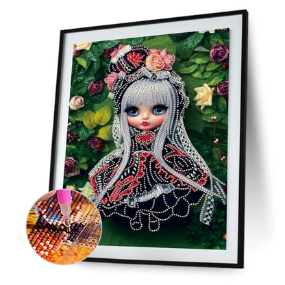 Cartoon Doll - Special Shaped Drill Diamond Paintng 30*40CM