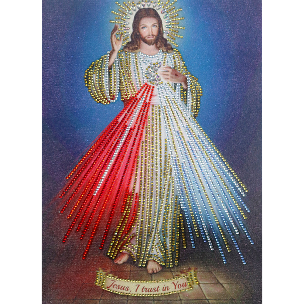 Jesus - Special Shaped Drill Diamond Paintng 30*40CM