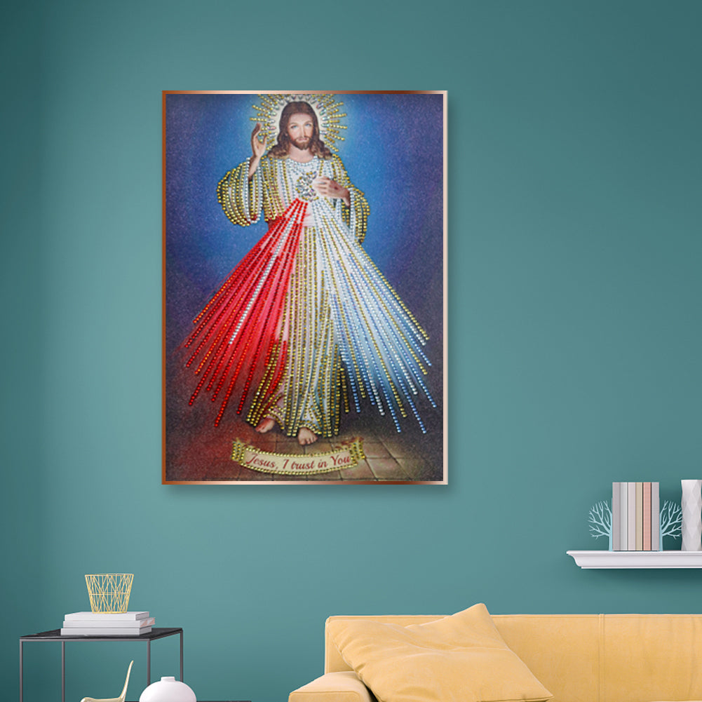 Jesus - Special Shaped Drill Diamond Paintng 30*40CM