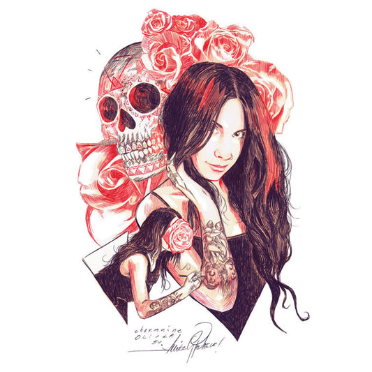 Girl Skull - Full Round Drill Diamond Painting 30*40CM